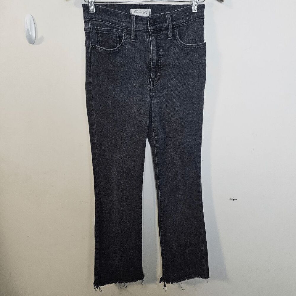 Madewell Cali Demi-Boot Jeans Women's Black Size 27